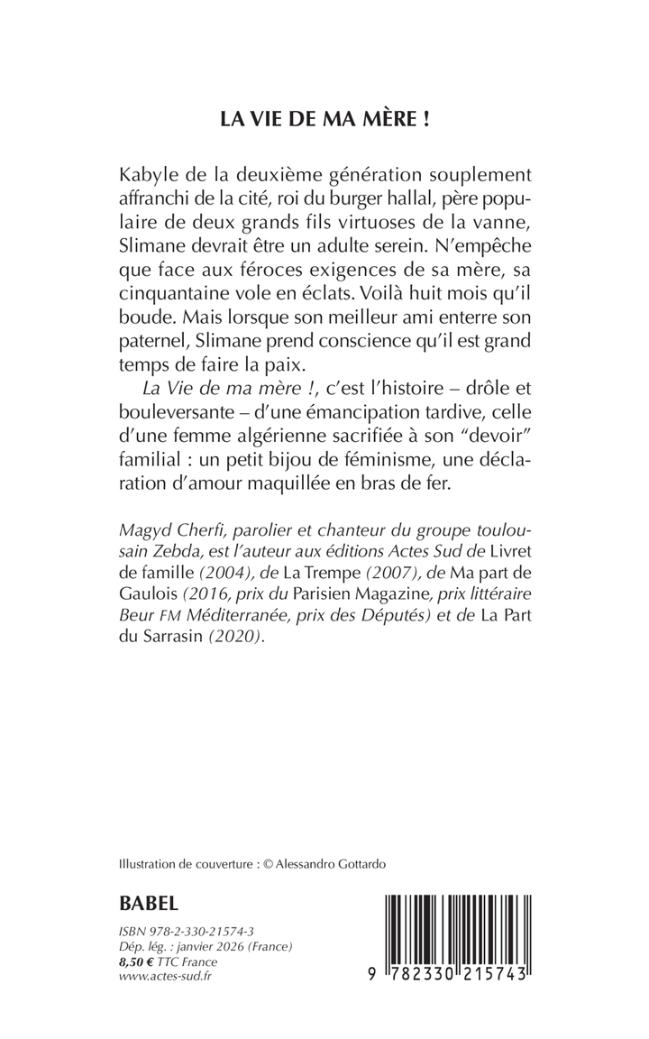 La Vie de ma mère ! - Magyd Cherfi - ACTES SUD