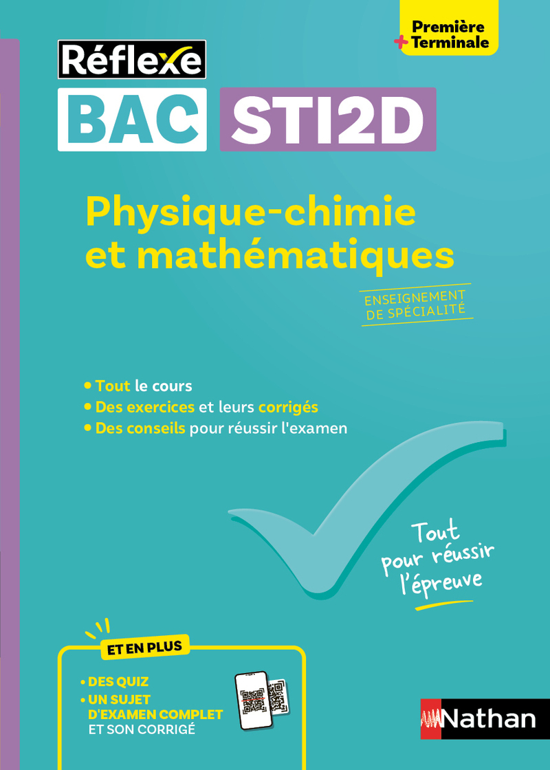 Physique-chimie et Mathématiques - Enseignement de spécialité 1re/Tale STI2D - N° 26 - Eric Bausson, David Lafolie - NATHAN