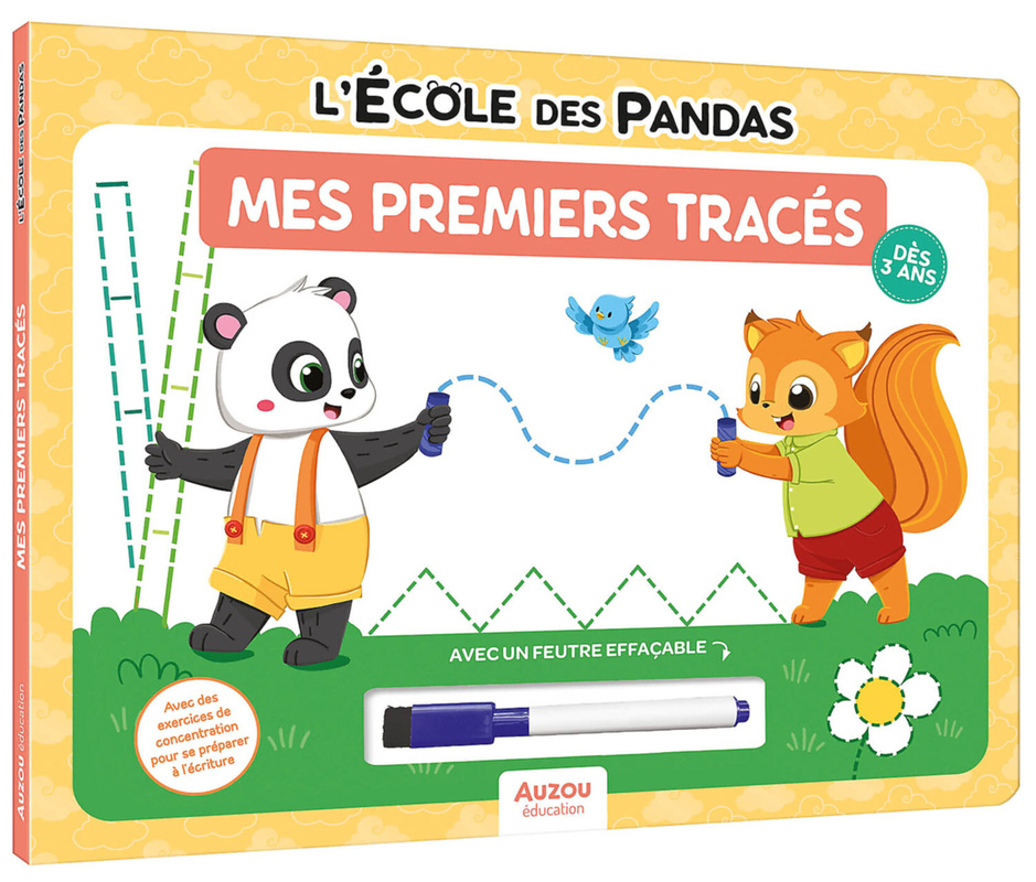 L'ECOLE DES PANDAS - MES PREMIERS TRACES - Dominique BUTET, Deborah Mirabel - AUZOU