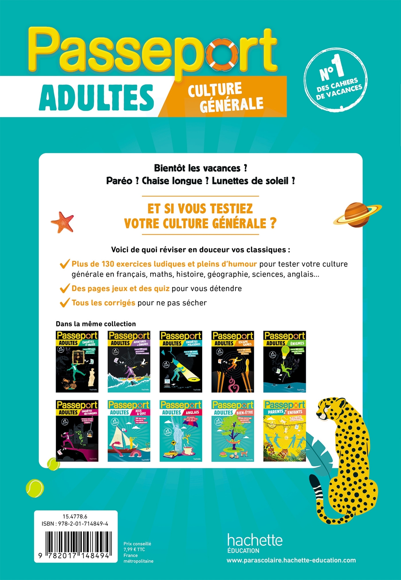 Passeport Adultes - Culture générale - Cahier de vacances 2025 - Agnès Scotto-Gabrielli - HACHETTE EDUC