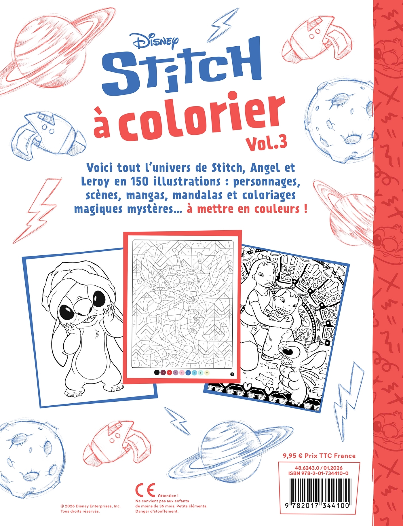 STITCH - Stitch à colorier - Vol. 3 - Disney -  - DISNEY HACHETTE