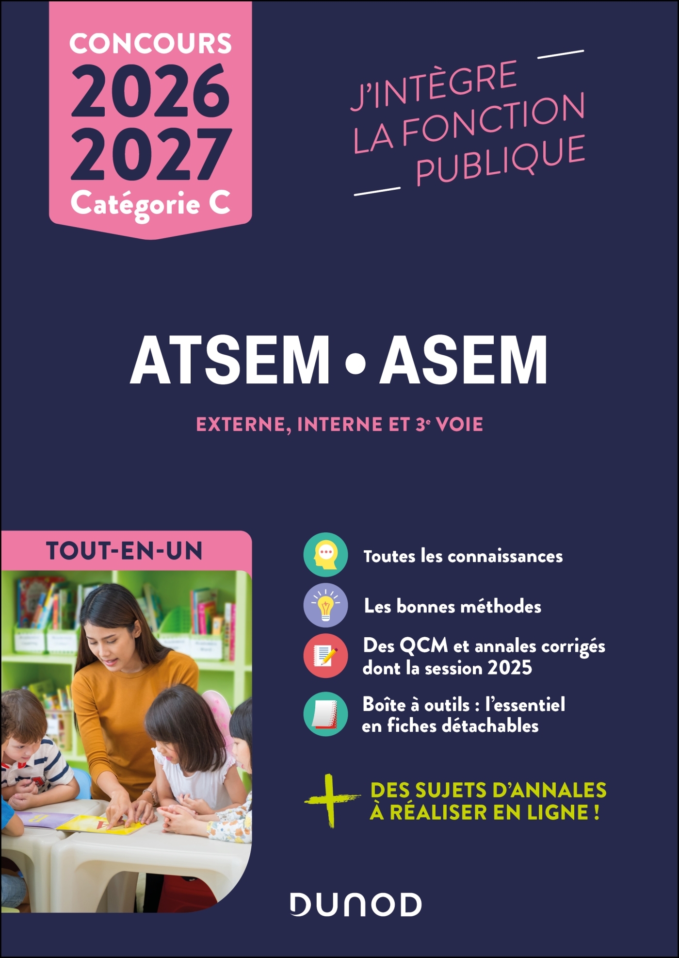 Concours ATSEM ASEM  - Tout-en-un - 2026-2027 - Corinne Pelletier - DUNOD