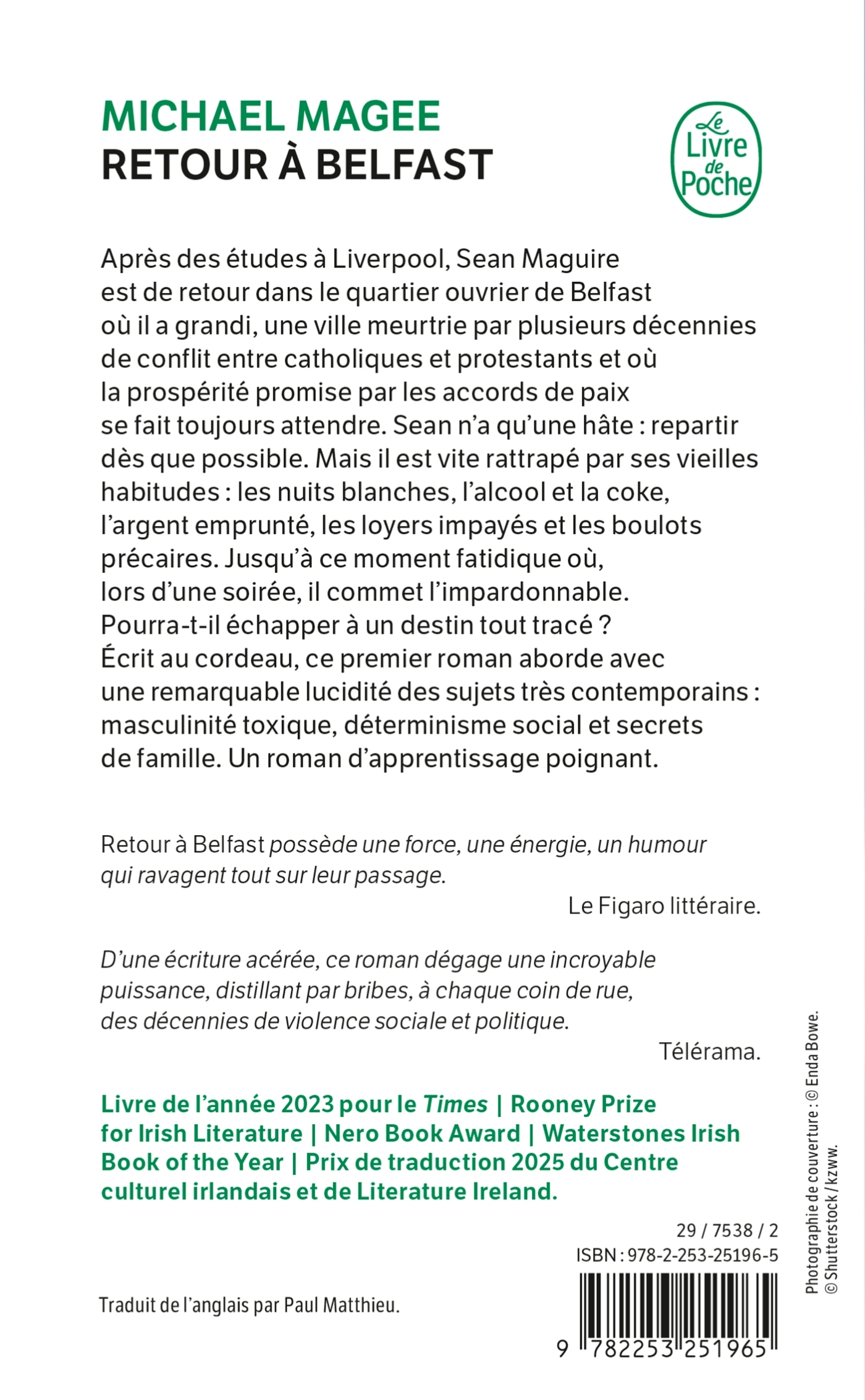 Retour à Belfast - Michael Magee - LGF