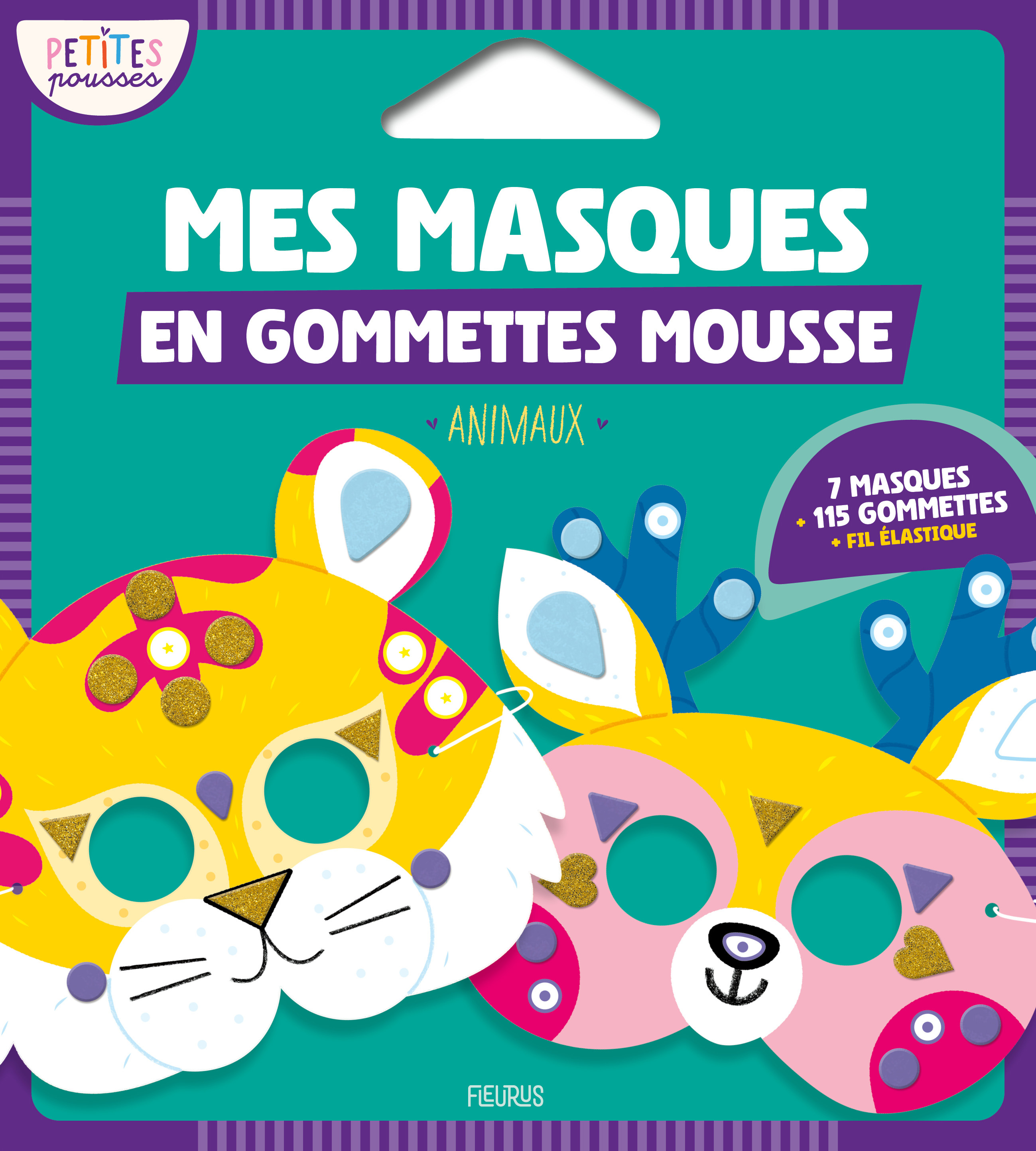 Mes masques en gommettes mousse - Animaux -  - FLEURUS