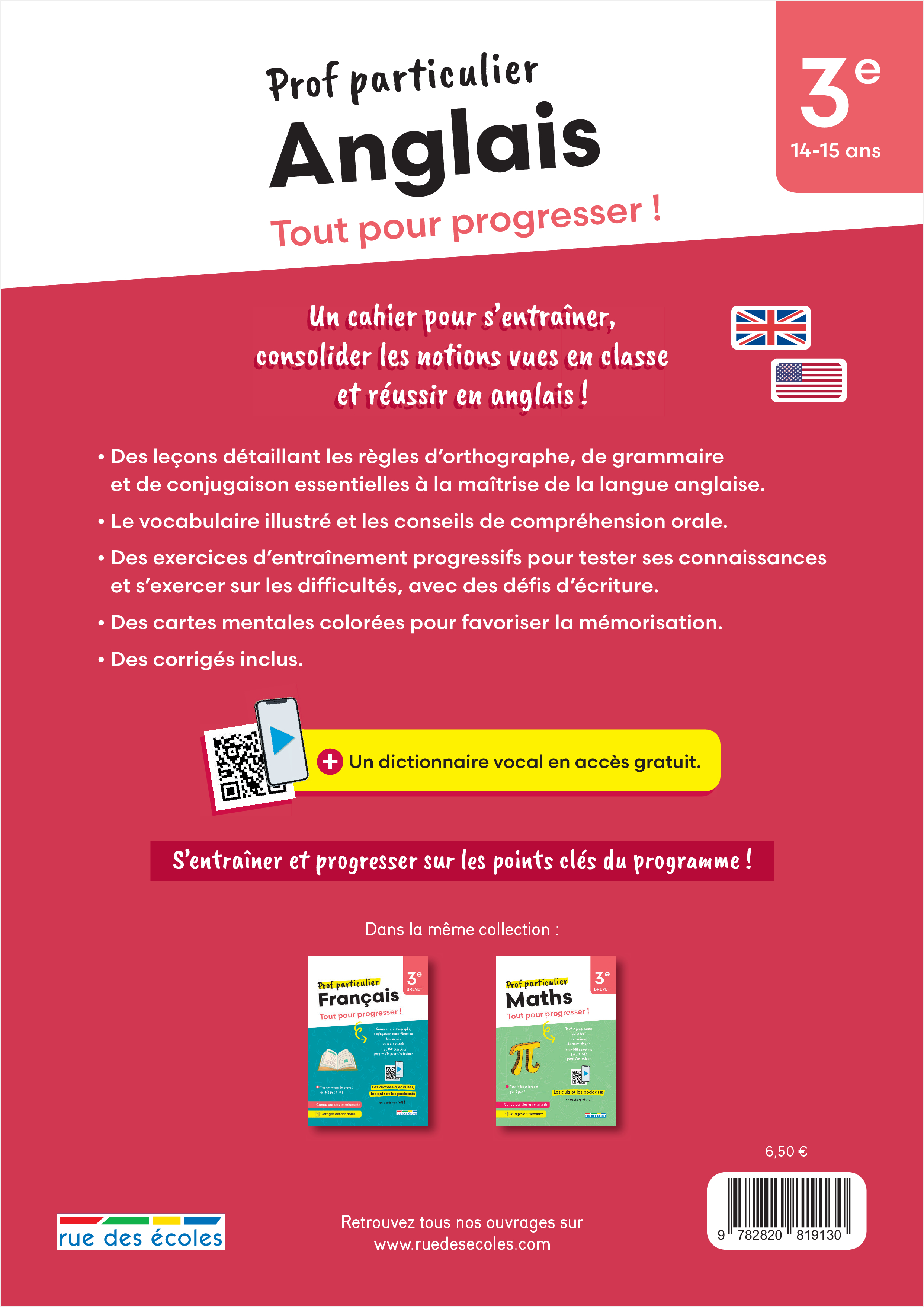 Prof particulier - Anglais 3e - Émilie Martin-Neute - RUE DES ECOLES