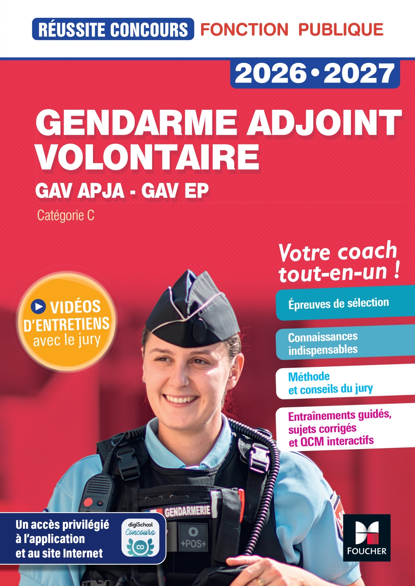 Réussite Concours - Gendarme adjoint volontaire - APJA  et EP- 2026-2027 - Préparation complète - Philippe Alban, Valérie Beal, Florence Abdoul-Dorion, Marianne Fougere - FOUCHER