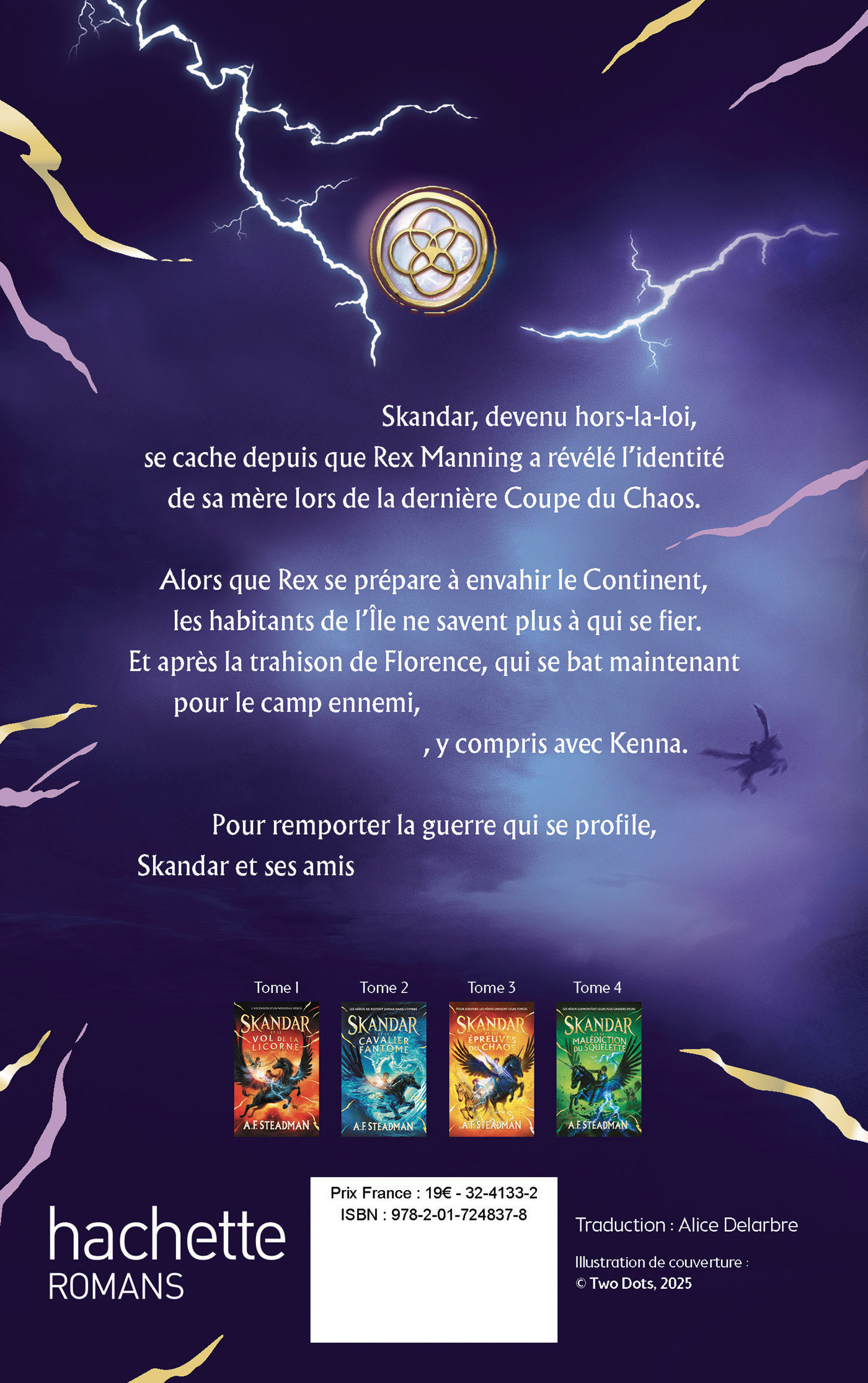 Skandar - tome 5 - et la guerre de l'esprit - A.F. Steadman - HACHETTE ROMANS