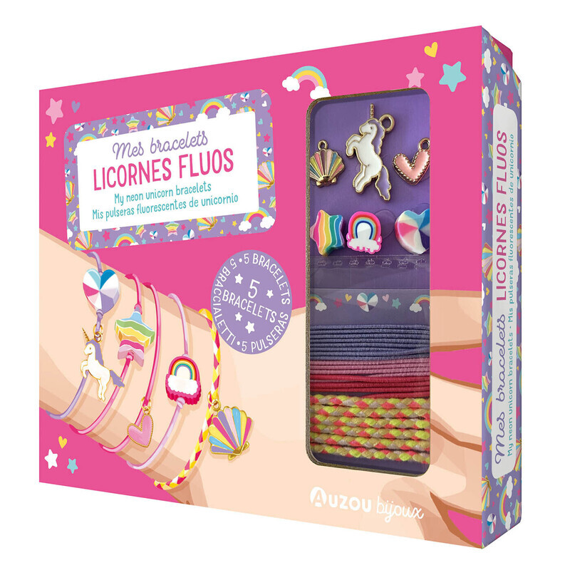 Mes bracelets licornes fluos -  - AUZOU