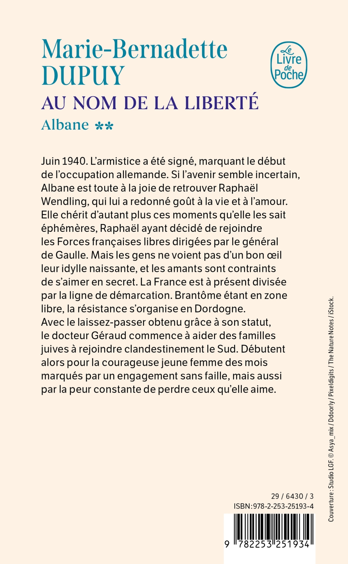 Au nom de la liberté (Albane, Tome 2) - Marie-Bernadette Dupuy - LGF