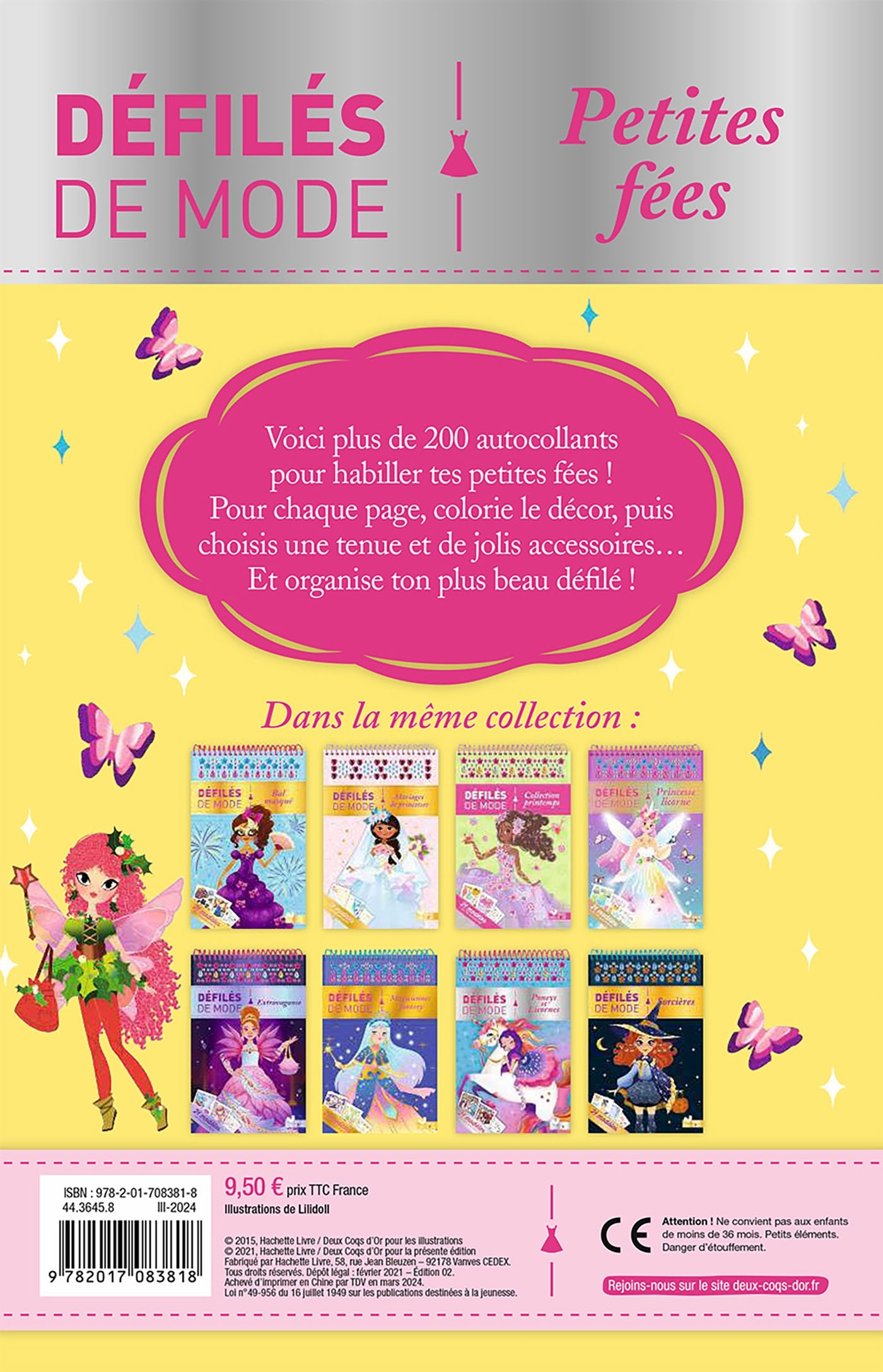 Petites fées - bloc à spirale - LILIDOLL - DEUX COQS D OR