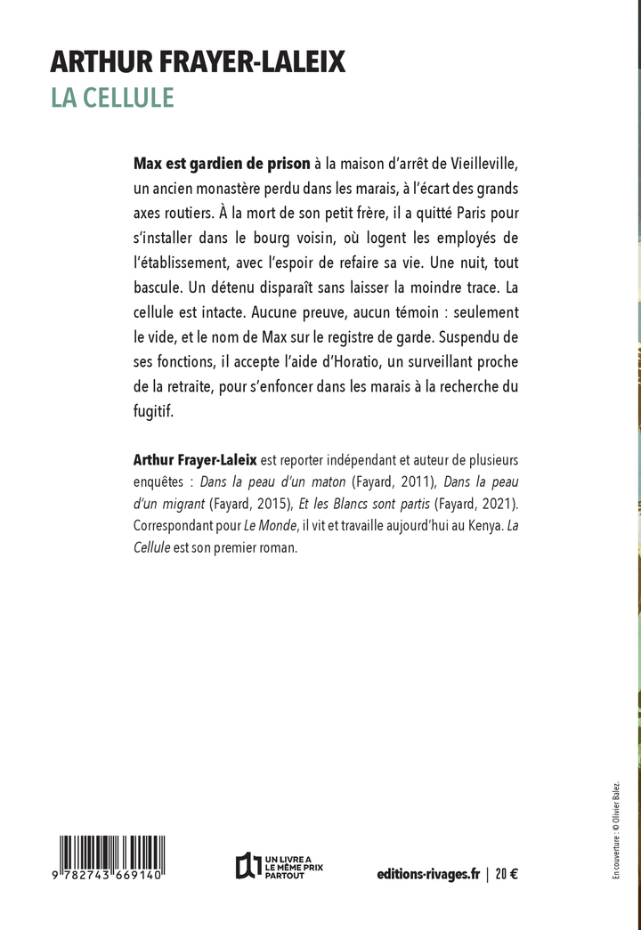 La Cellule - Arthur Frayer-Laleix - RIVAGES