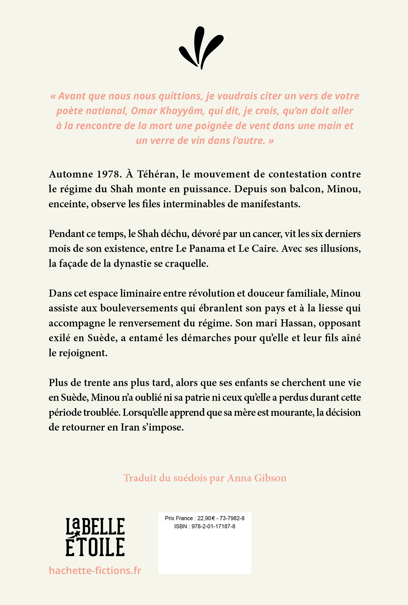 Une poignée de vent - Negar Naseh - HACHETTE FICTIO