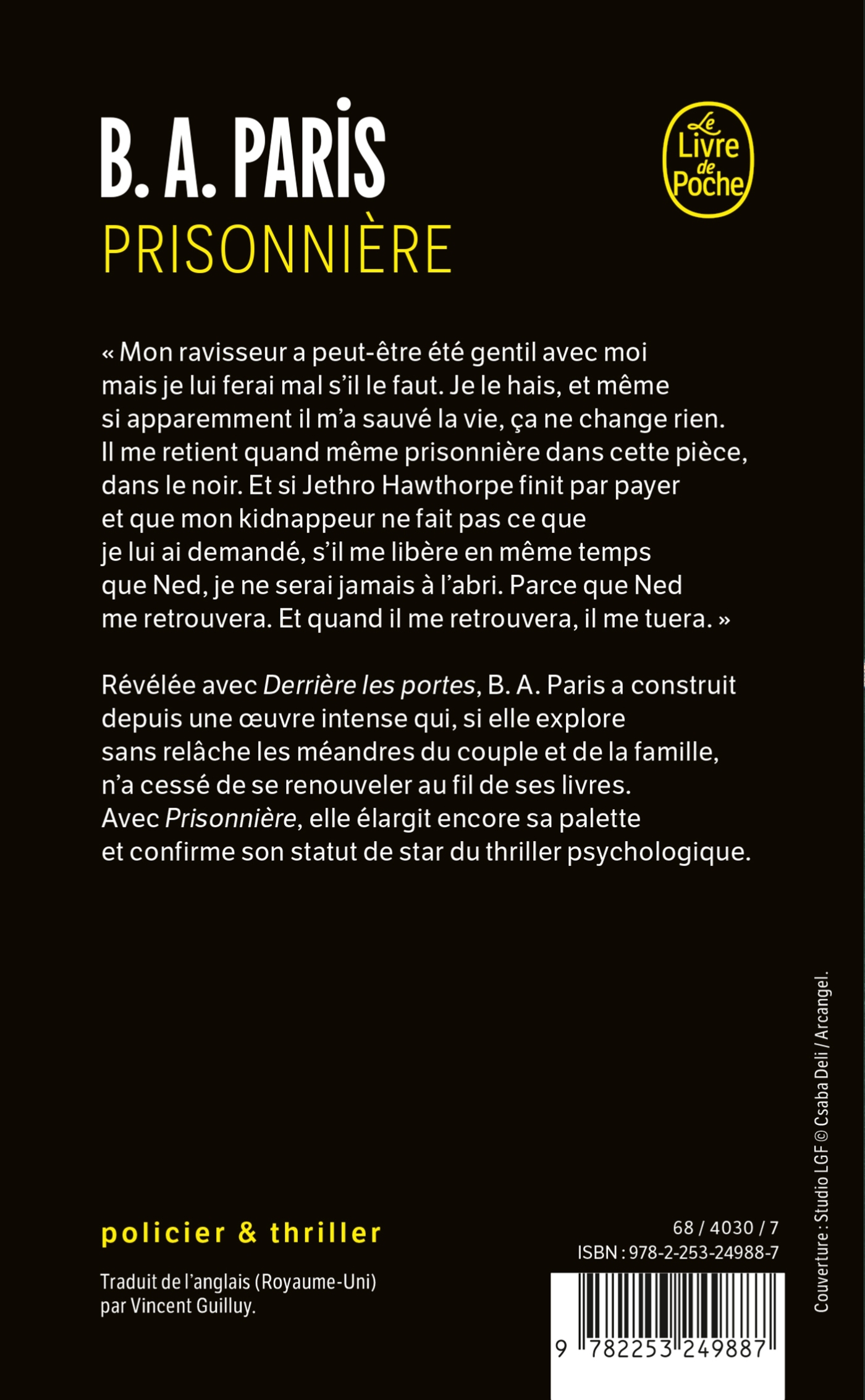 Prisonnière - B.A. Paris - LGF