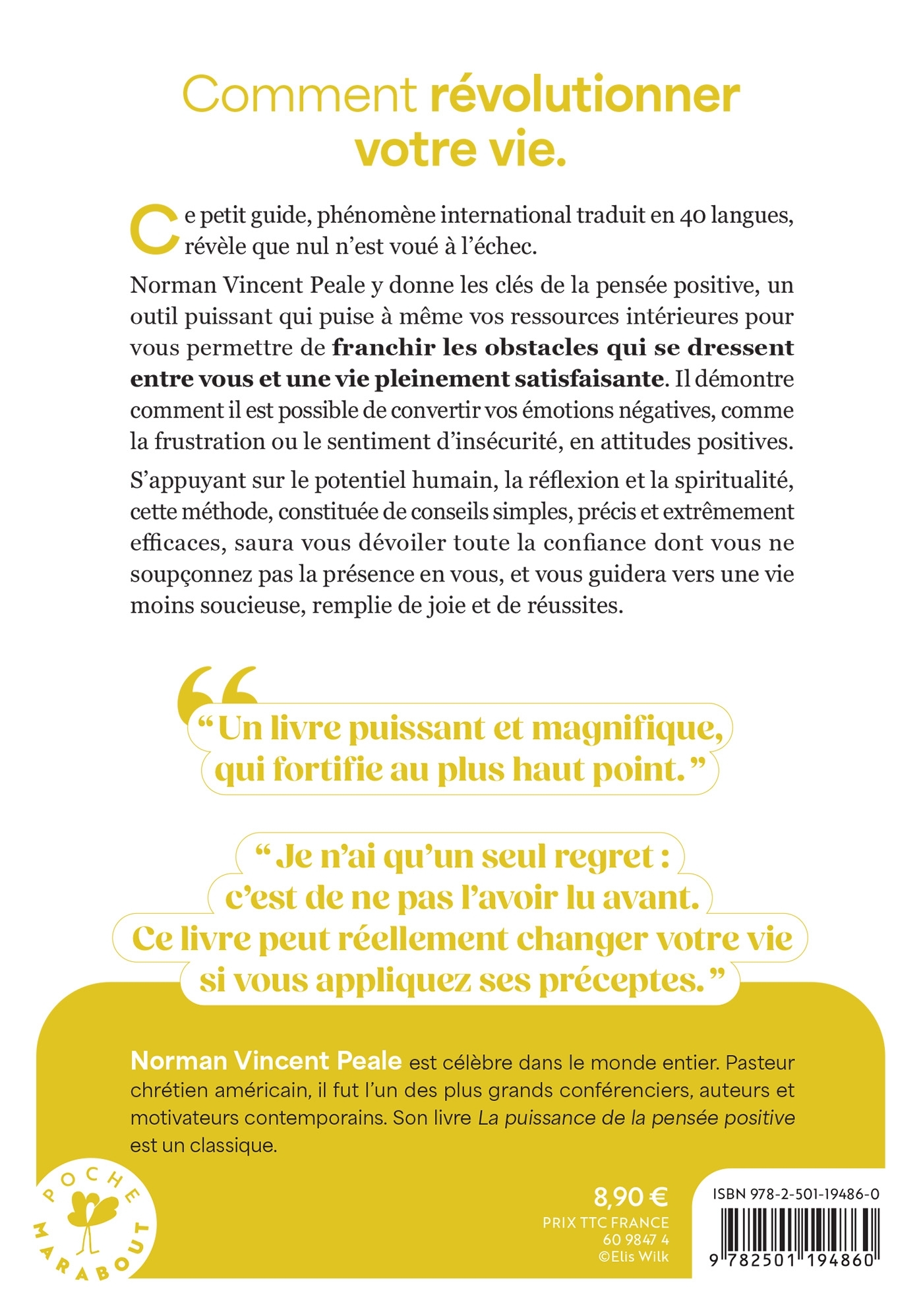 La puissance de la pensée positive - Norman Vincent Peale - MARABOUT