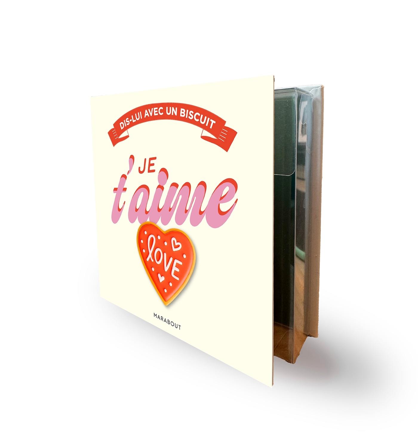 Coffret Dis lui avec un biscuit - Je t'aime -   - MARABOUT