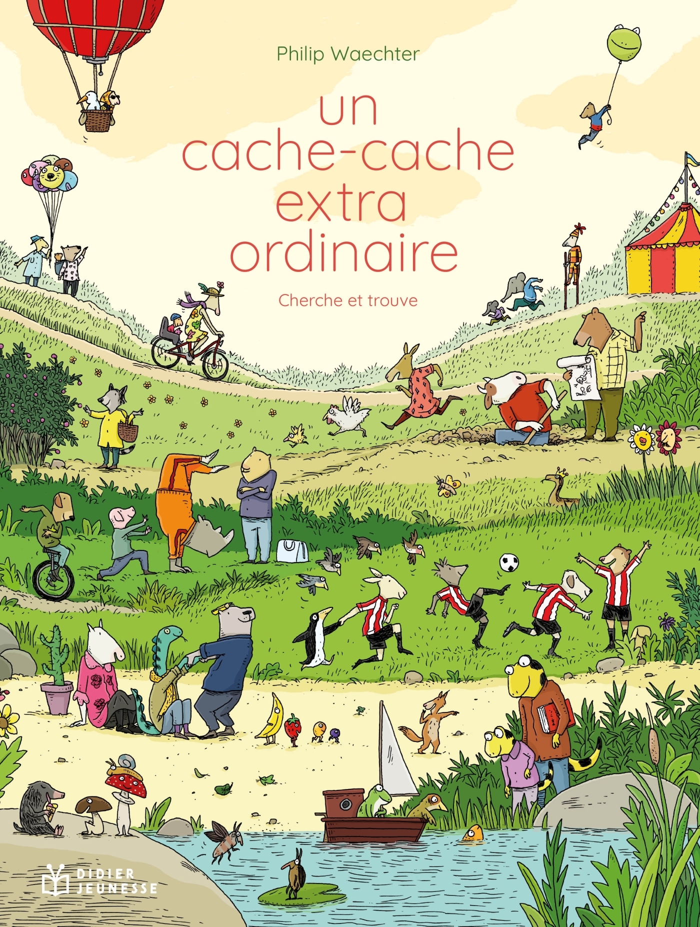 Cache-cache extraordinaire, cherche et trouve - Philip Waechter - DIDIER JEUNESSE