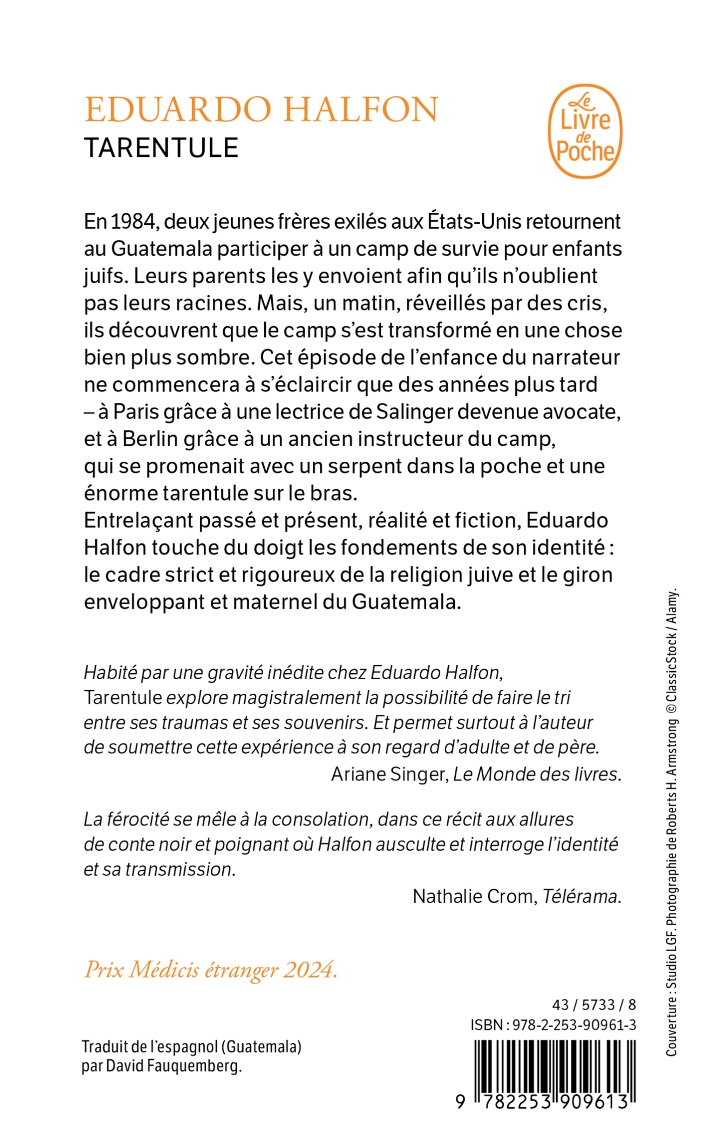 Tarentule - Eduardo Halfon - LGF