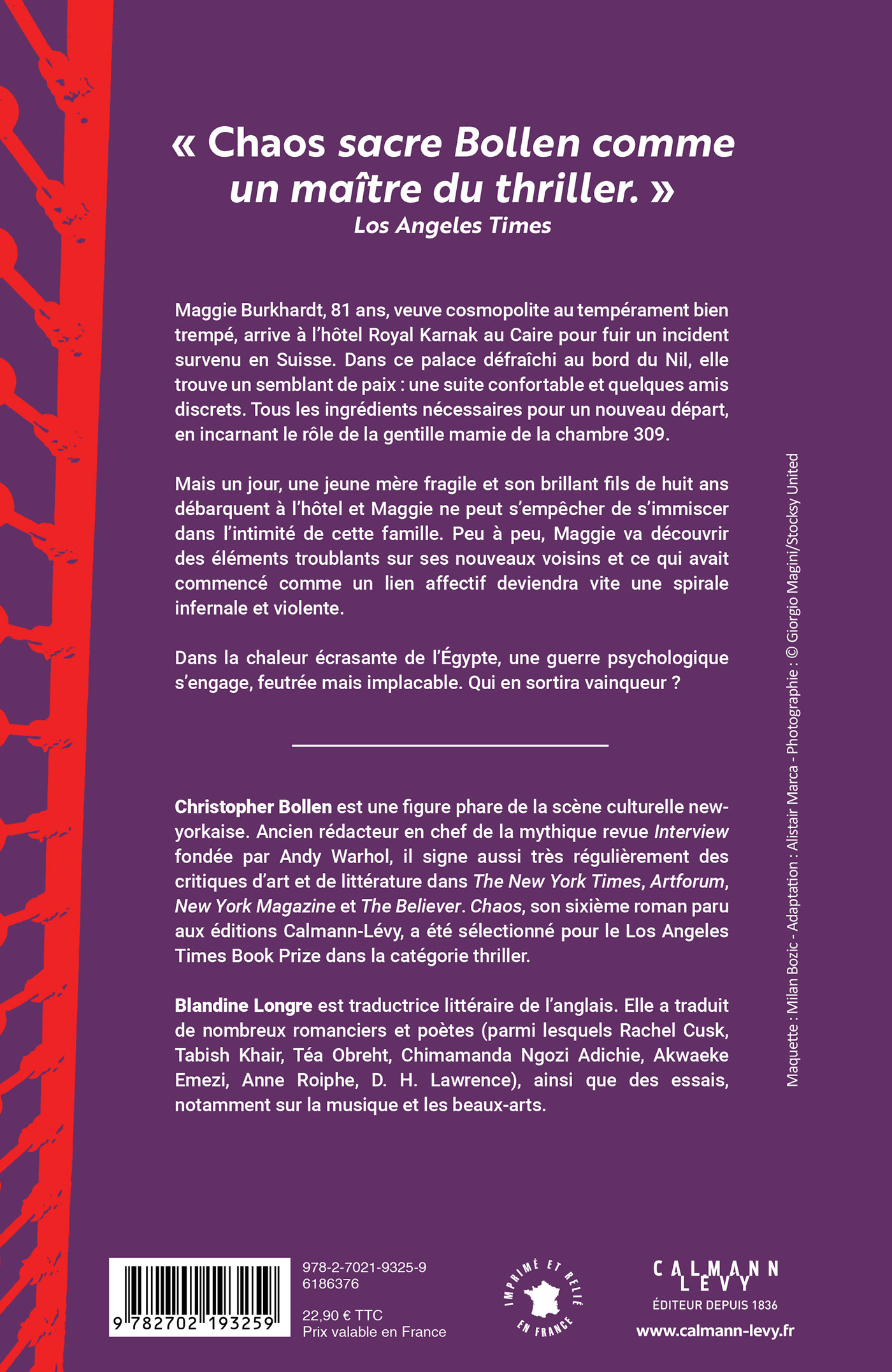 Chaos - Christopher Bollen - CALMANN-LEVY