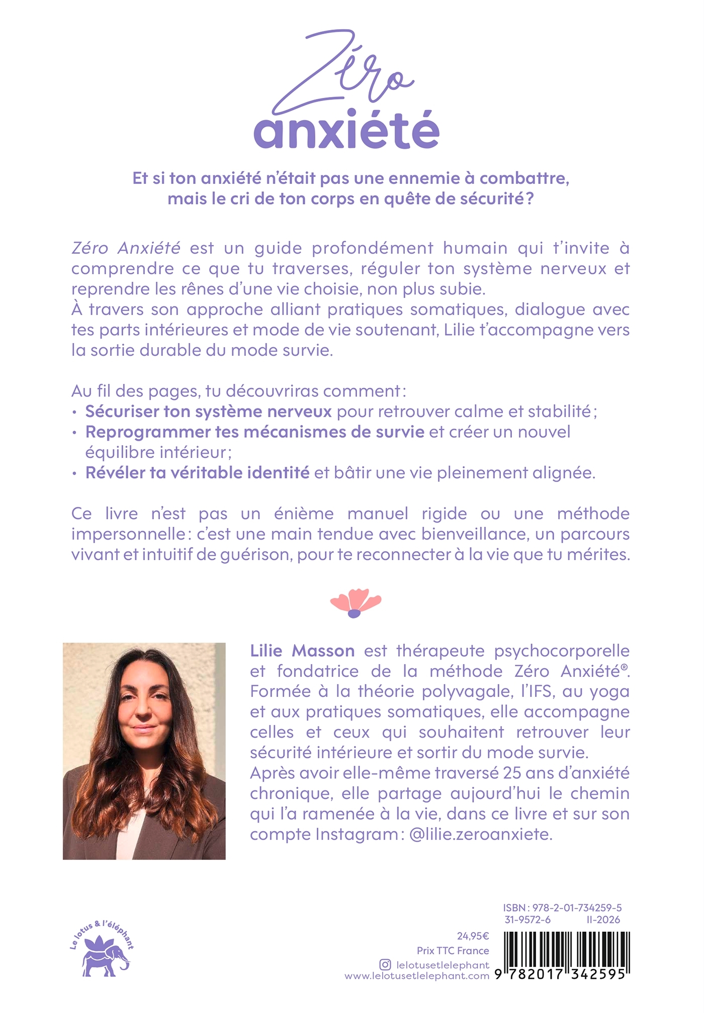 Zéro Anxiété - Lilie Masson - LOTUS ELEPHANT