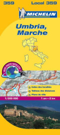 Carte départementale umbria, marche