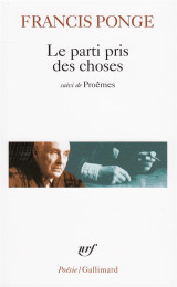 Le parti pris des choses  -  proemes  -  douze petits ecrits