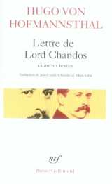 Lettre de lord chandos  -  autres textes