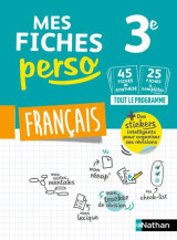 Mes fiches perso : francais - 3e (edition 2019)