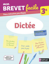 Mon brevet facile : dictee  -  3e (edition 2021)