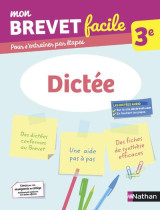 Mon brevet facile : dictee  -  3e (edition 2021)