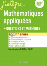 Ecg 1 : mathematiques appliquees - questions et methodes