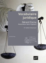 Vocabulaire juridique - association henri capitant