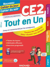 Tout en un ce2 - leçons, méthodes et exercices - nouveau cahier du jour cahier du soir