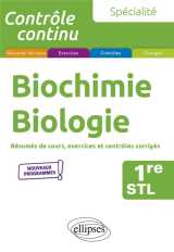 Spécialité biochimie-biologie - première stl