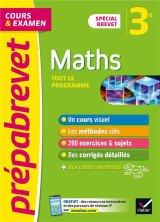 Prepabrevet cours et examen : maths  -  3e  -  brevet 2022