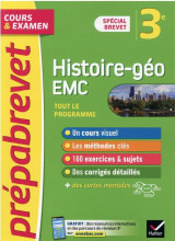 Prepabrevet histoire-geographie emc 3e - brevet 2024 - cours, methodes et entrainement