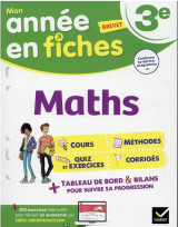 Mon annee en fiches : maths  -  3e