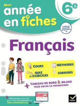 Mon annee en fiches : francais  -  6e