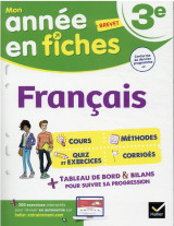 Mon annee en fiches : francais  -  3e