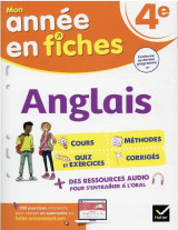 Mon annee en fiches : anglais  -  4e