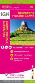 Nr09 bourgogne franche-comte  1/250 000
