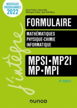 Formulaire - mathematiques, physique-chimie, informatique - mpsi-mp2i-mp-mpi