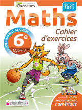 Cahier d'exercices iparcours maths 6e avec cours (edition 2021)