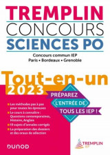 Tremplin concours sciences po tout-en-un 2023 - concours commun iep, paris, bordeaux, grenoble