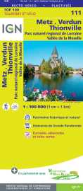 Top100111 metz / verdun / luxembourg 1/100.000