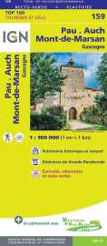 Top100159 pau / auch / mont-de-marsan 1/100.000