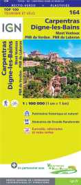 Top100164 carpentras / digne-les-bains  1/100.000