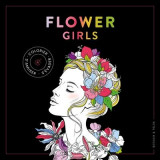 Black coloriage : flower girls