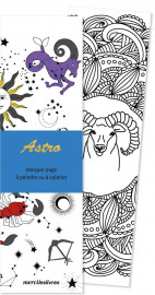 Marque-pages - astrologie - 50 marque-pages a peindre ou a colorier