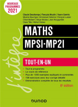 Maths  -  mpsi-mp2i  -  tout-en-un (6e edition)