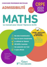Manuel crpe : maths : crpe 2024-2025  -  epreuve ecrite d'admissibilite  -  concours professeur des ecoles